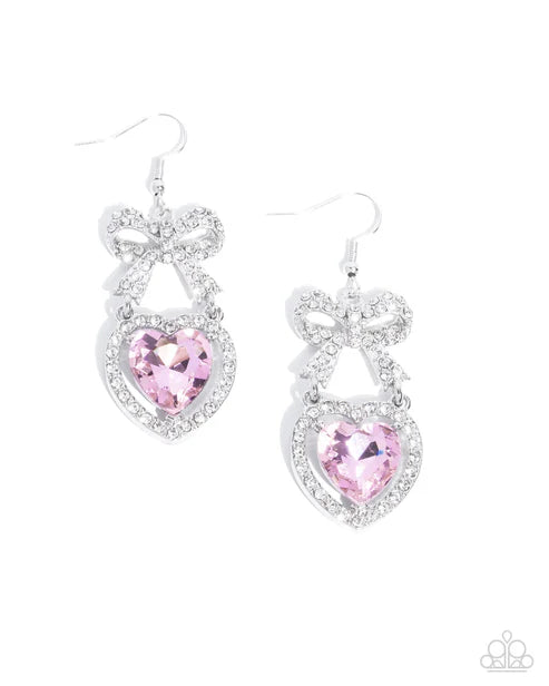 Paparazzi ♥ Adorable Allure - Pink ♥ Earrings
