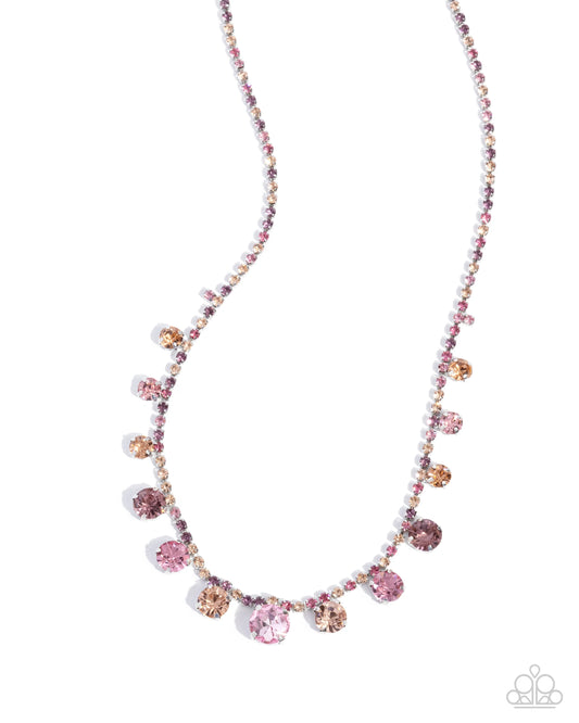 Paparazzi ♥ Colorful Countess - Pink ♥ Necklace