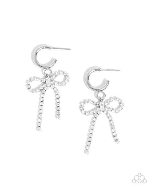 Paparazzi ♥ Whispering Whimsy - White ♥ Earrings
