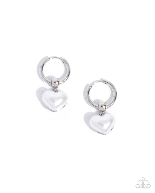 Paparazzi ♥ Carriage Chic - White ♥ Earrings