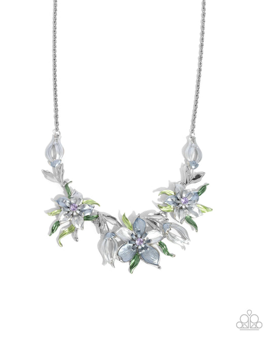 Paparazzi ♥ Floral Protocol - Blue ♥ Necklace