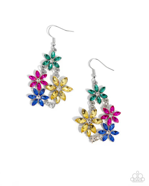 Paparazzi ♥ Floral Founder - Multi ♥ Earrings