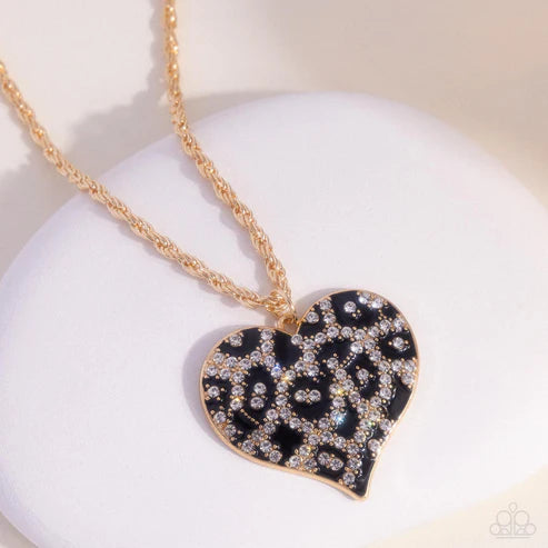 Paparazzi ♥ Cheetah Compound - Gold ♥ Necklace