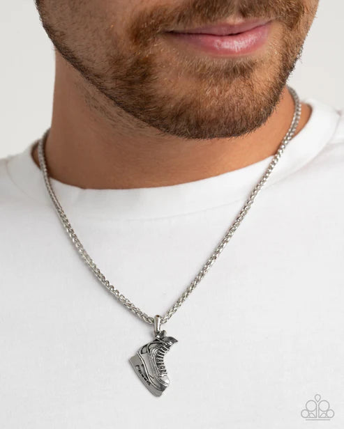 Paparazzi ♥ NHL Natural - SIlver ♥ Mens Necklace
